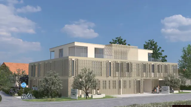 Das neue Primärversorgungszentrum in Pichling soll auf einem derzeit unbebauten Grundstück zwischen Seniorenzentrum und Pfarre St. Paul errichtet werden. | Foto: klicarchitects zt gmbh