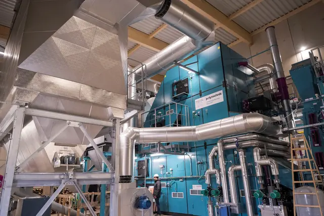 Der Biomassekessel hat eine Leistung von 5 MW. | Foto: EVN / Matejschek