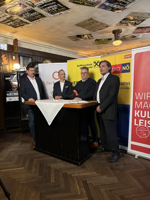 Möglich gemacht durch die drei Hauptsponsoren: Arbeiterkammer NÖ, Raiffeisen Wienerwald und "Der Kanal" | Foto: Lauren Fahrenberger / MeinBezirk