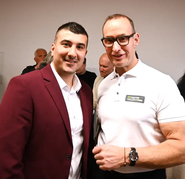 Tarik Asil und Fitness-Guru Manfred Petautschnig. | Foto: Josef Wind