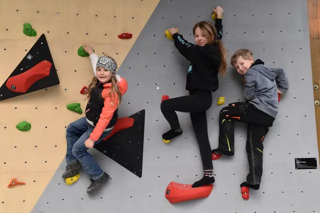 Kleine Kletterfreunde: Yuna, Marlena und Sebastian | Foto: MeinBezirk/Michael Strini