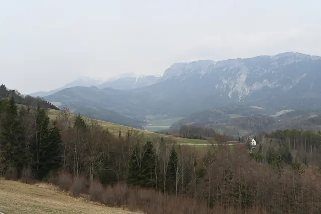 Rax, diesiges Wetter