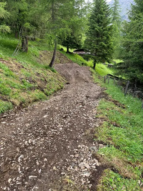 illegaler Wegbau im Landschaftsschutzgebiet | Foto: TBW Est. Stubai