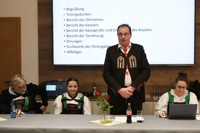 Obmann Günter Schöpf hatte einiges zu berichten
