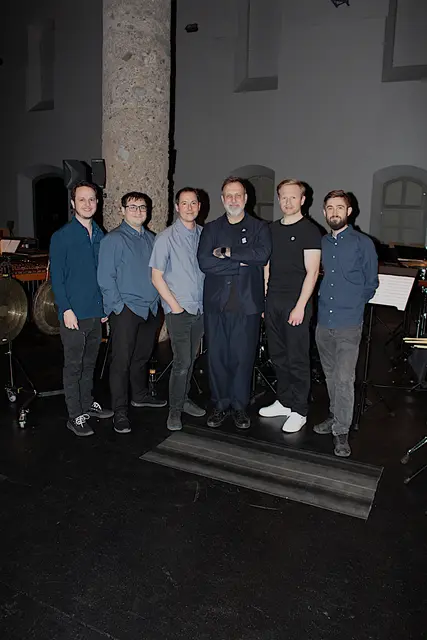 Schlagzeugkollektiv Tirol: Stefan Heiss, Benjamin Kowollik, Chris Norz, Andi Schiffer, Matthias Legner und Fabian Kluckner.