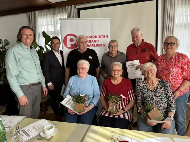 Ehrungen und Berichte bei der Mitgliederversammlung des PVÖ Koblach