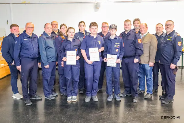 189 junge Feuerwehrmitglieder trafen sich in der Volksschule Wilfersdorf, um beim traditionellen Wissenstest und Wissensspiel ihr Können unter Beweis zu stellen. | Foto: BFKDO-Mistelbach