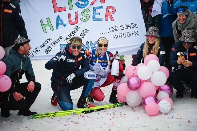 Abschied für Simon Eder und Lisa Hauser. | Foto: Nordic Focus
