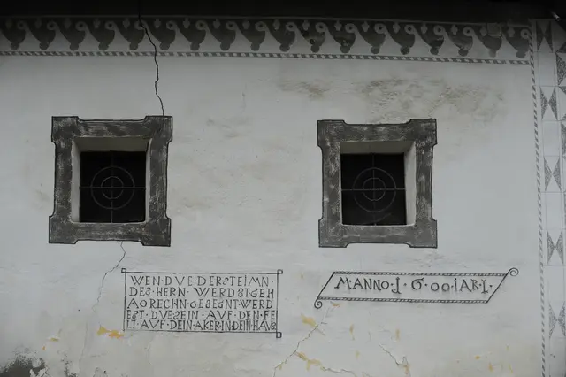 Hausinschrift um ca. 1600 | Foto: Evangelisches Forum Fresach