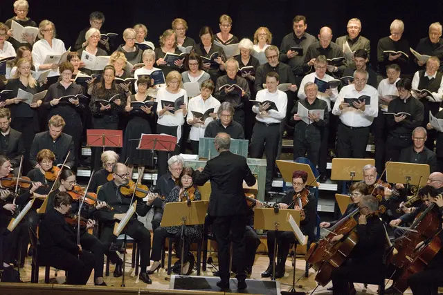 Das Osterkonzert mit dem Kammerorchester Accento, dem Projektchor und den Solisten begeisterte die Konzertbesucher. | Foto: Schindler