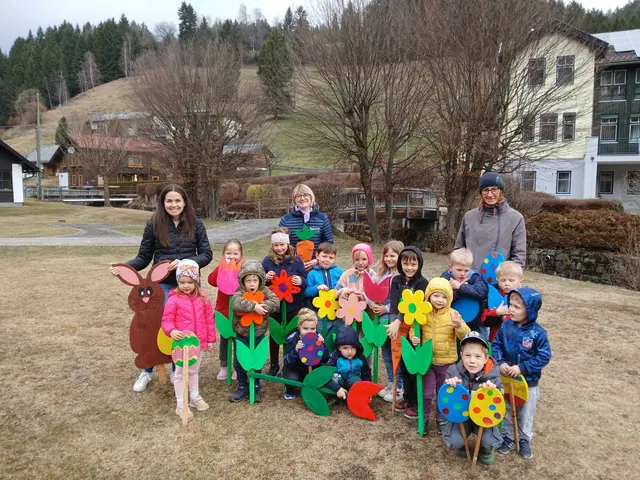 Farbenfrohe Frühlingsbasteleien