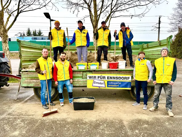 Thomas Wahl, Florian Binder, Markus Maringer, Lukas Grafendeder, Jonas Denk, Matthias Brunner, Jürgen Weißenbek, Andreas Derntl. | Foto: VP Ennsdorf