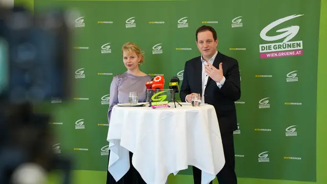 Frauensprecherin Julia Malle und Wohnsprecher Georg Prack (Grüne) sehen viele Herausforderungen auf die neue SPÖ-Stadträtin für Frauen und Wohnen, Elke Hanel-Torsch, zukommen. | Foto: Andreas Pölzl/MeinBezirk