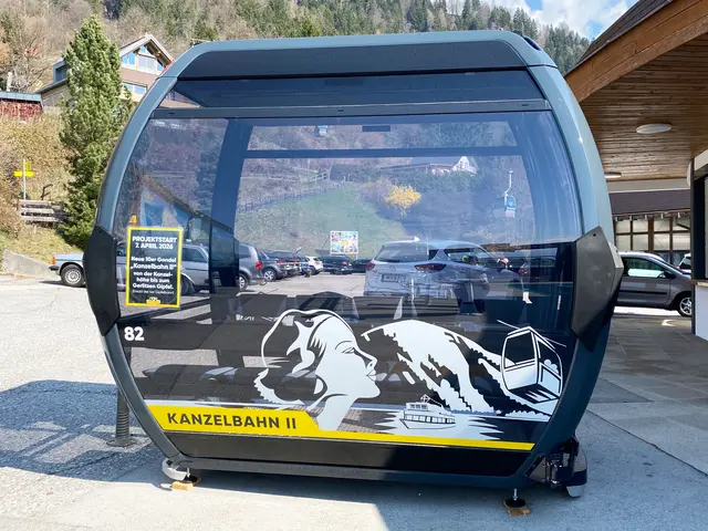 Ausstellungskabine in Annenheim zum Probesitzen