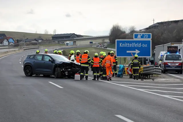 Frontalcrash auf Murtal-Schnellstraße sorgt für Großeinsatz