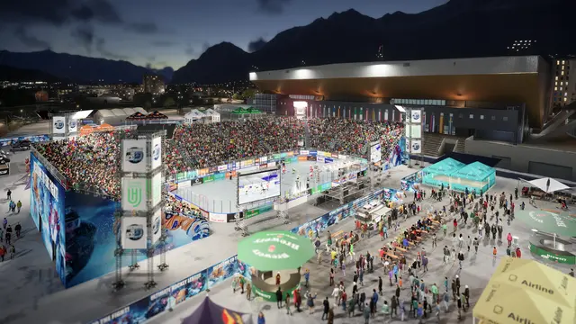 Internationales Eishockey und urbanes Festival