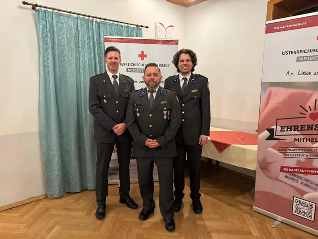v.l.n.r. Patrick Stark, Markus Hofmann, Valentin Schuhmann | Foto: Rotes Kreuz Ziersdorf