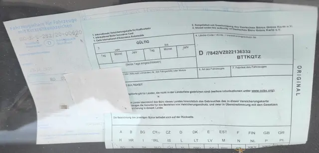Unterlagen deuten auf Fahrzeughalter hin | Foto: TBW Est. Stubai