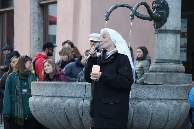 Die Haller Tertiarschwester Notburga Maringele wünscht sich ein buntes Hall. | Foto: Kendlbacher
