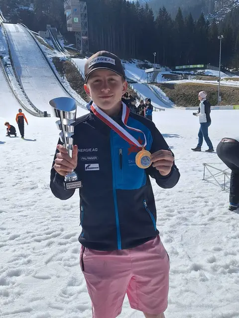 Fabian Kampl krönte sich mit zwei Tagessiegen in Eisenerz zum Austria-Cup-Gesamtsieger in der Nordischen Kombination. | Foto: Kampl