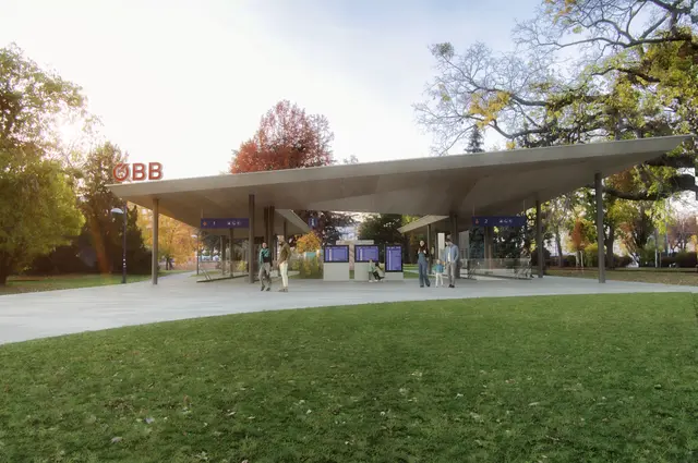 So soll der neue Zugang bei der Station Quartier Belvedere aussehen. (Visualisierung) | Foto: ÖBB/ zkpt ZT