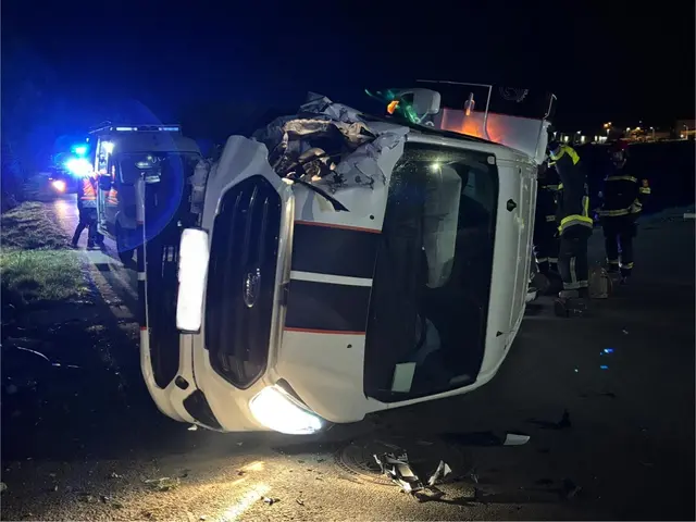 Gasleitung bei Verkehrsunfall in Walbersdorf beschädigt