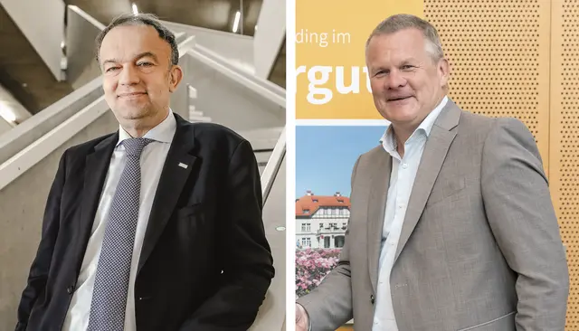 Meinhard Lukas und Tilman Königswieser. | Foto: Foto: OÖG/Liva