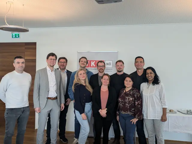 Gründerinnen und Gründer beim Erfolgsfrühstück in der WKNÖ Außenstelle Schwechat mit Außenstellenleiter Mario Freiberger | Foto: WKNÖ