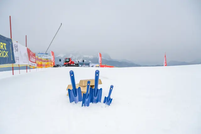 Mit kleinen Gartenschaufeln wurde im abgegrenzten „Schatzsucherareal“ gegraben. | Foto: Stefan Wörgetter