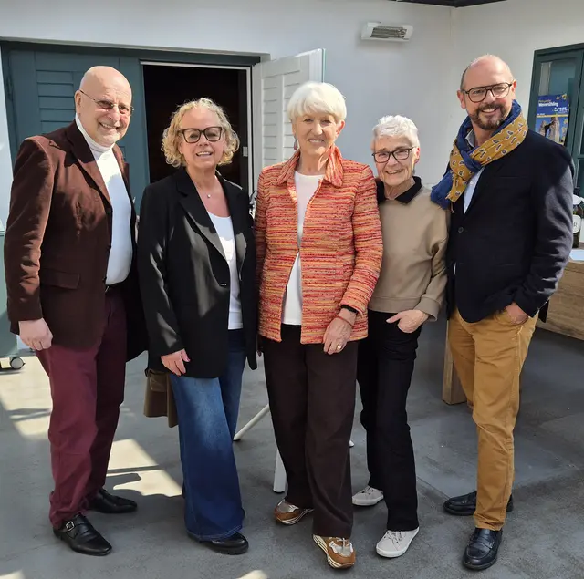 Roland R. Ricker, Gabriele Preisinger, Maria Rauch-Kallat, Edda Ricker mit dem künstlerischen Leiter Michael Linsbauer  | Foto: Haydnregion Niederösterreich
