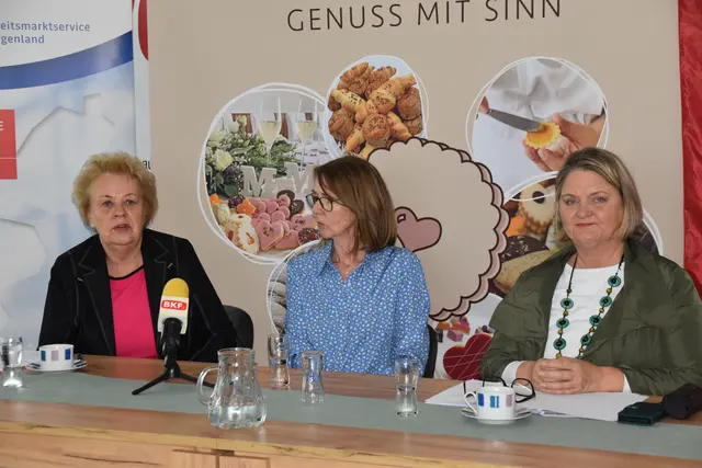 Verena Dunst, Erika Gülli und Helene Sengstbratl informierten über die Entwicklung des Projekts, das seit 1998 besteht. | Foto: MeinBezirk/Michael Strini