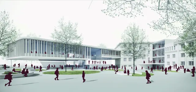 Die hofseitige Ansicht des Siegerprojekts. | Foto: Grafik/Zgv