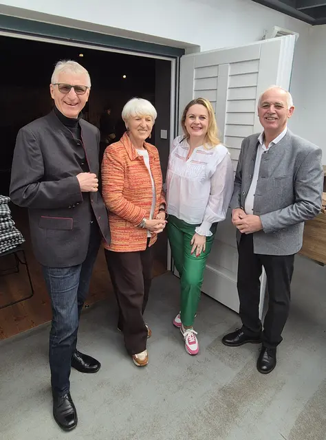 Hans Rupp, Maria Rauch-Kallat, Christiane Kreilinger und Bürgermeister Albert Mayer  | Foto: Haydnregion Niederösterreich