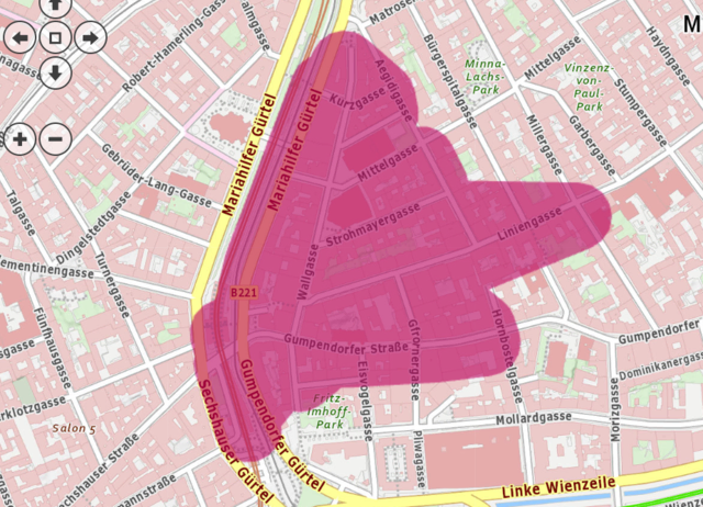 Am frühen Freitagnachmittag kam es nahe dem Mariahilfer Gürtel zu einem Stromausfall. | Foto: Screenshot Wiener Netze