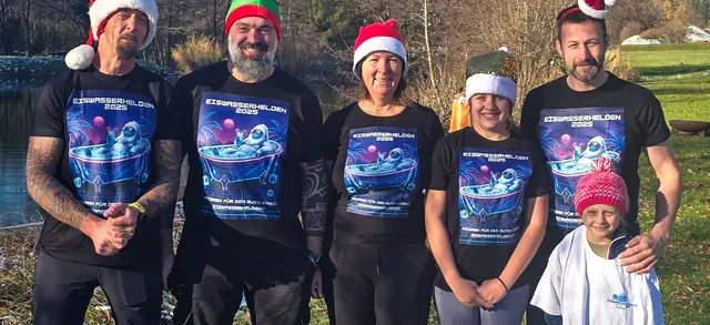 Foto: Der "Eiswasserheld" mit großem Sozialen Touch, Matthias Graziadei (re) ist zu Gast in der Fernsehgondel bei Andreas Seeburger (li) am Muttersberg.