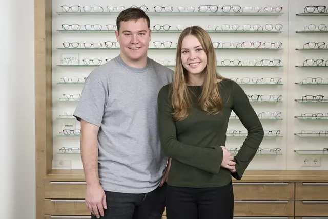 Der Optiker-Familiennachwuchs: Thomas und Katrin Kettner  | Foto: Optik Kettner