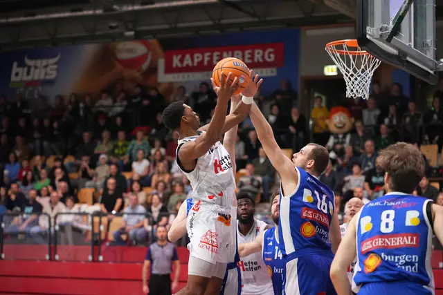 Tabellenführer Kapfenberg trifft nun zum dritten Mal in dieser Saison auf die Oberwart Gunners.  | Foto: Foto: Basketball Austria / M. Tobisch