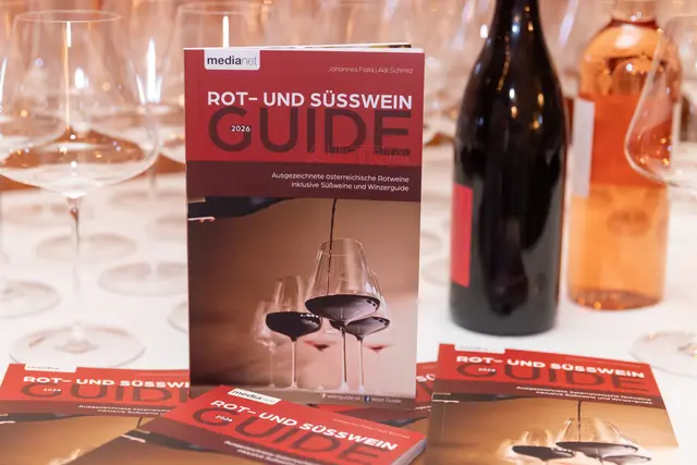 Präsentation des Rot- und Süßwein Guide Austria 2026 inklusive Tischverkostung | Foto: Anzeigenservice/APA-Fotoservice/Krisztian Juhasz