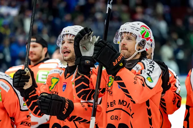 Nachdem auch der KAC im Viertelfinale ausgeschieden ist, sind die Graz 99ers erstmals österreichischer Meister.  | Foto: GEPA
