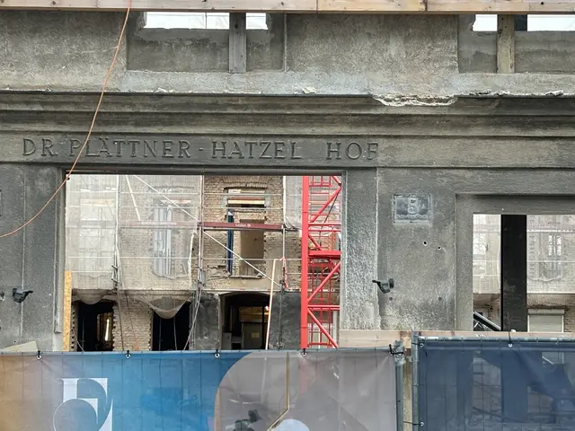 Ein Blick durch die Fassade genügt: Vom Dr.-Plättner-Hatzel-Hof ist nicht mehr viel übrig. Um herauszufinden, wieso das Gebäude so heißt, benötigt es aber mehr als nur einen Blick. | Foto: Nathanael Peterlini/MeinBezirk