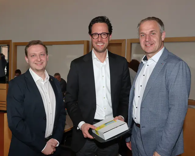 Jonas Klein, Fabian Mayer und Christian Mader. | Foto: Helmut Klein