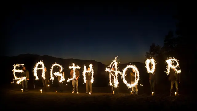 Wels setzte bei WWF Earth Hour Zeichen gegen Lichtverschmutzung