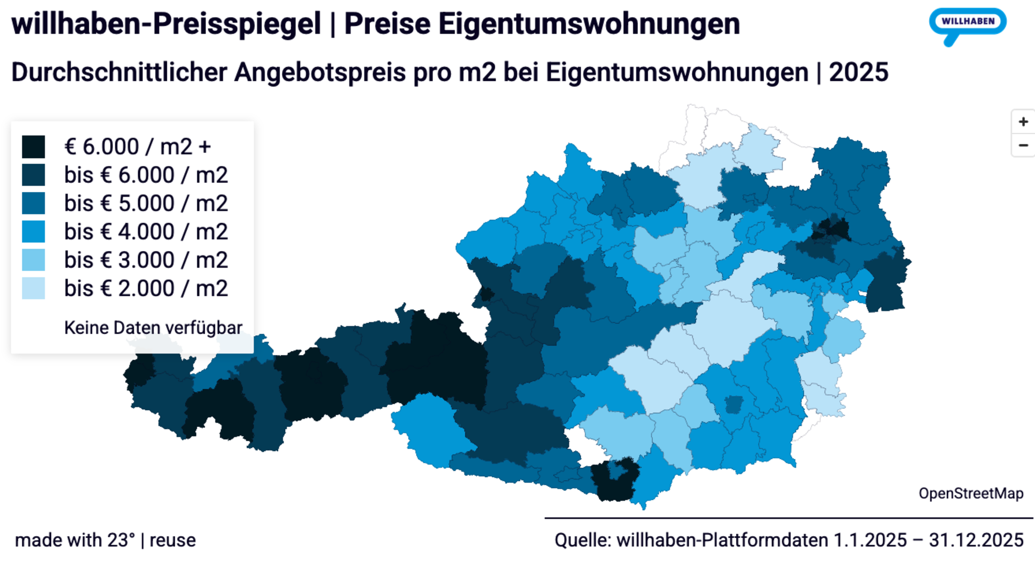 willhaben Property Price Index 2025: Kitzbühel “breaks” the 10 ...