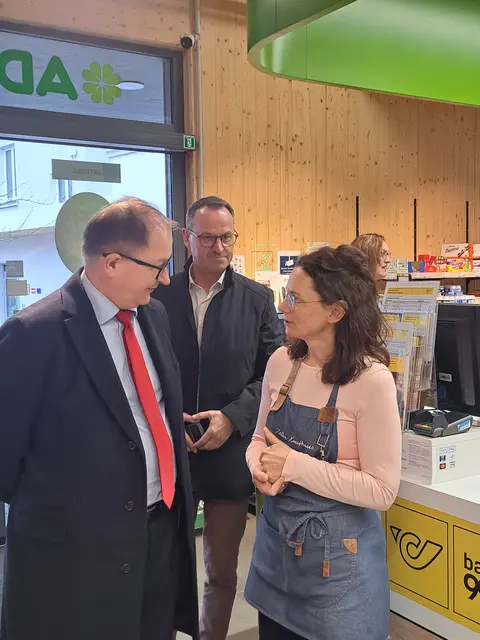 Landesrat Martin Winkler besuchte gemeinsam mit Bundesrat Bürgermeister Dominik Reisinger die Gemeinde Kleinzell. | Foto: SPÖ
