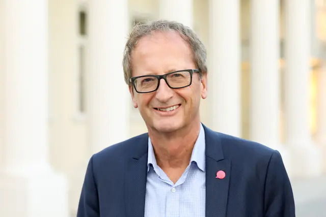 Helmut Hofer-Gruber von den Neos Baden. | Foto: Katharina Schiffl