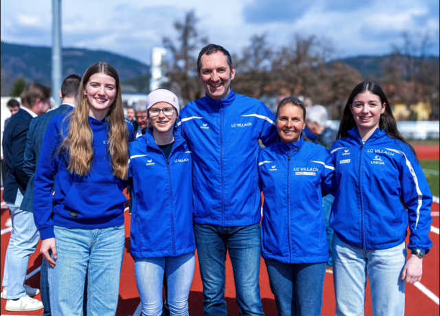 V.li.: Julia; Alissa; Oliver Münzer; Michaela und Hannah (alle LC Villach) | Foto: LPD Kärnten/Augstein