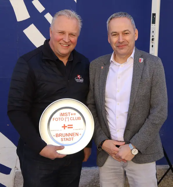 Die Bürgermeister von Imst Stefan Weirather und Imsterberg Richard Bartl beim "Sweet-Water-Event". | Foto: Tatschl