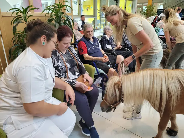 Tierische Besucher im Wiener Gesundheitsverbund für Patienten