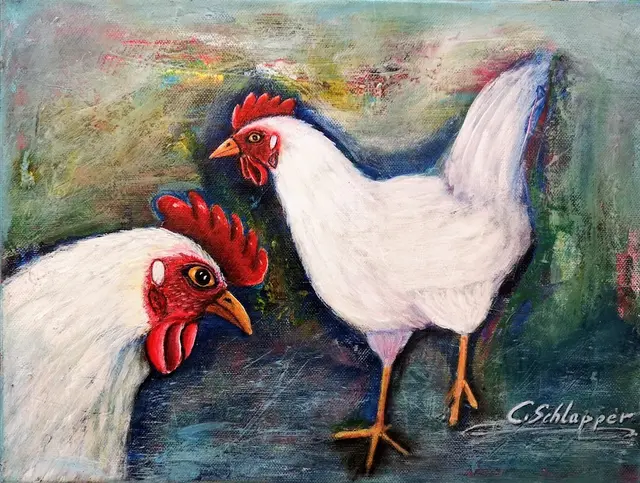 Kunstwerk der Künstlerin Cäcilia Schlapper aus Walchsee in der Technik Acryl auf Leinwand. | Foto: Cäcilia Schlapper