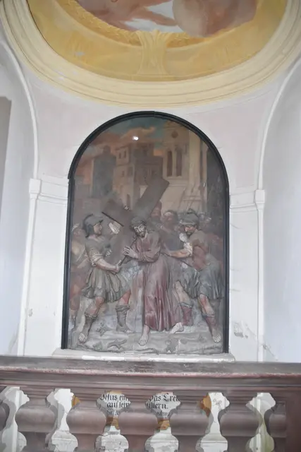 Zweiten Station des Heiligenkreuzer Kreuzweges: "Jesus nimmt das Kreuz auf seine Schultern". | Foto: Mirjam Preineder